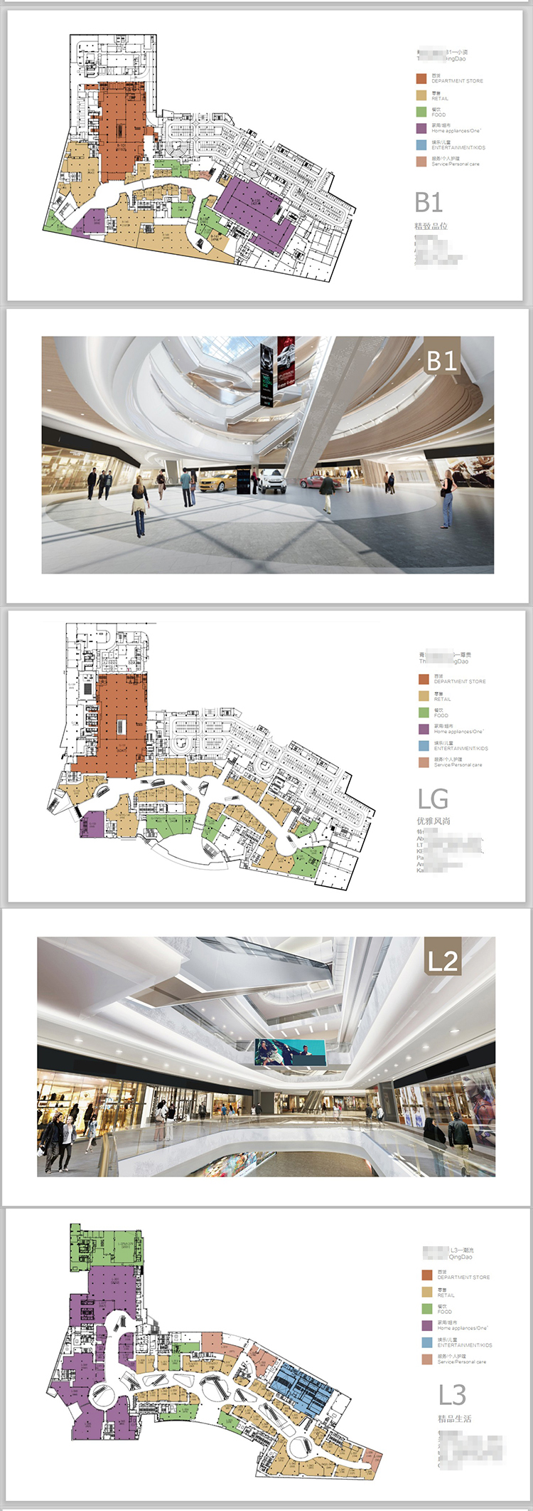 室内小型购物中心设计方案 商场图纸商业空间CAD施工图效果图分析