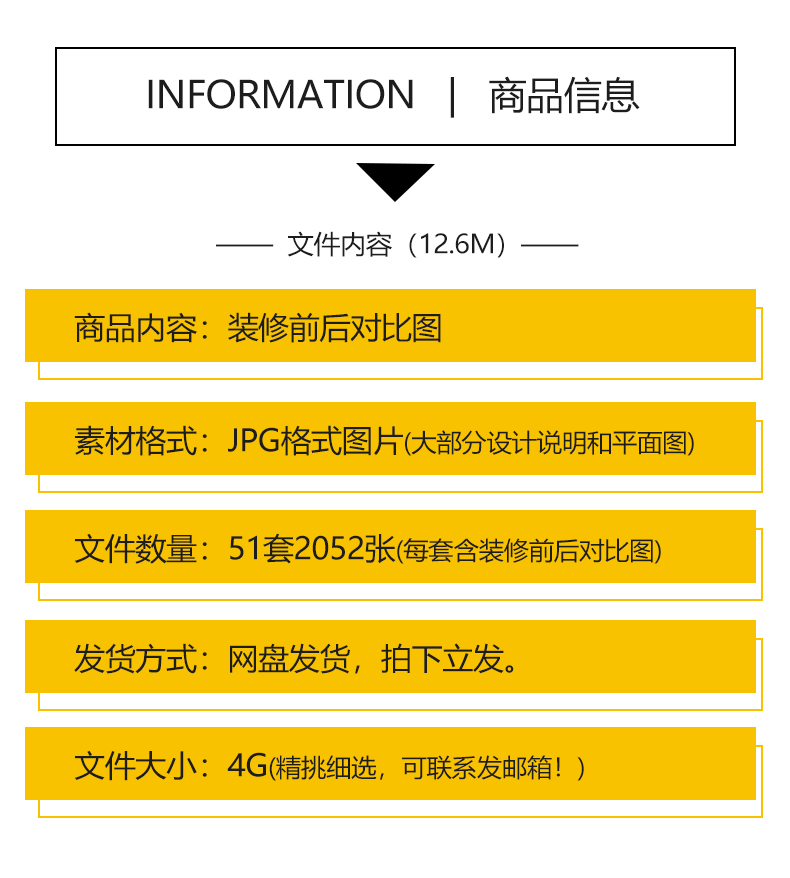 装修前装修后高清实景效果图带前后对比图案例设计文案平面户型图