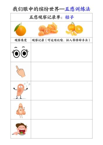 三上语文-第五单元五感训练法-大设天下