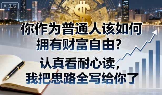 付费文章：你作为普通人该如何拥有财富自由？认真看耐心读，我把思路全写给你了-大设天下
