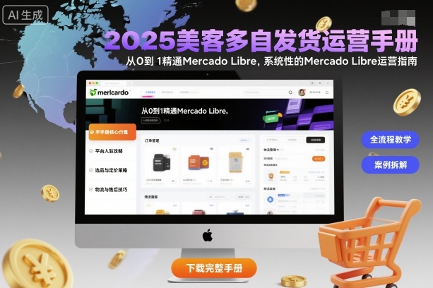2025美客多自发货运营手册：从0到1精通Mercado Libre，系统性的Mercado Libre运营指南-大设天下