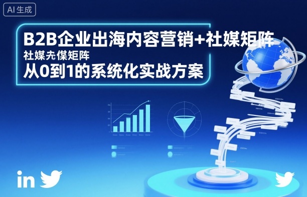 B2B企业出海内容营销+社媒矩阵，从0到1的系统化实战方案-大设天下
