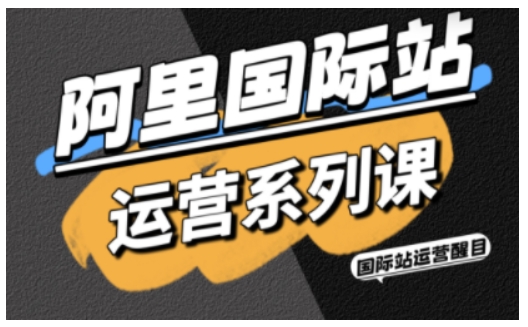 阿里国际站运营系列课，涵盖精准引流、直通车与全站推实战SOP，搭配AI效率工具包与高阶增长玩法-大设天下
