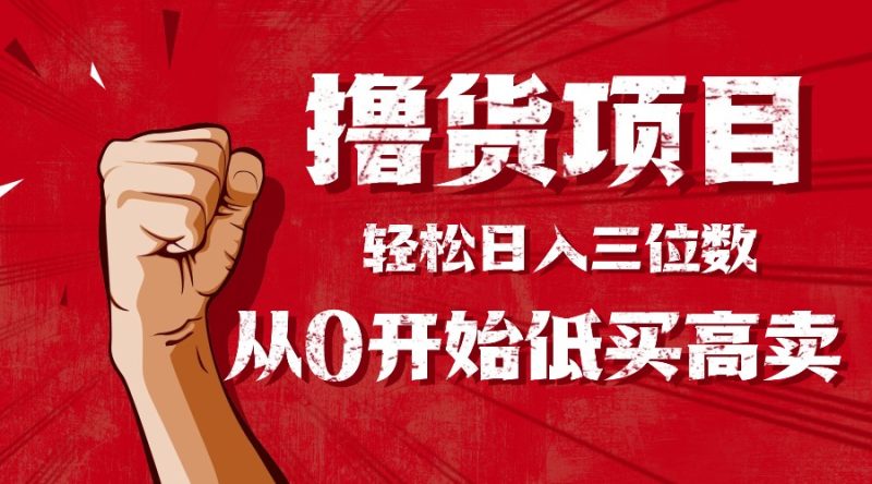 手把手教你撸货，从0开始低买高卖，小白轻松实现日入三位数!!!-大设天下