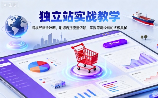 独立站实战教学，跨境经营全攻略，助您告别流量依赖，掌握跨境经营的终极奥-大设天下