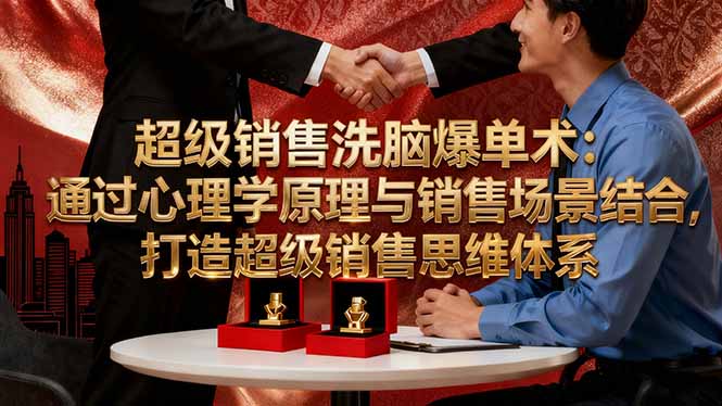 超级销售洗脑爆单术：通过心理学原理与销售场景结合,打造超级销售思维体系-大设天下