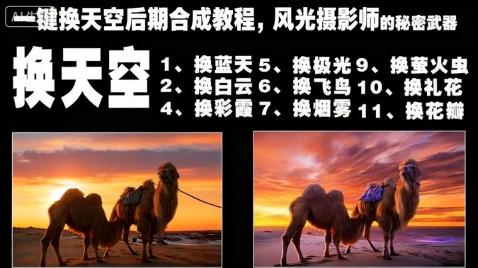 一键换天空后期合成教程，风光摄影师的秘密武器-大设天下