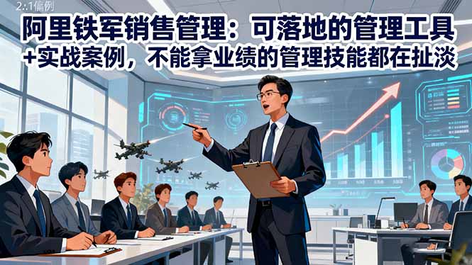 阿里铁军销售管理：可落地的管理工具+实战案例，不能拿业绩的管理都在扯淡-大设天下