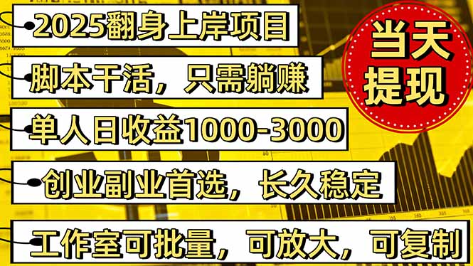 2025翻身上岸项目脚本干活，内部客户经理内部开号，单人日收益1000-300…-大设天下