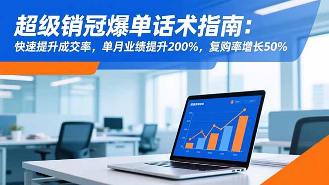 超级销冠爆单话术指南：快速提升成交率，单月业绩提升200%，复购率增长50%-大设天下