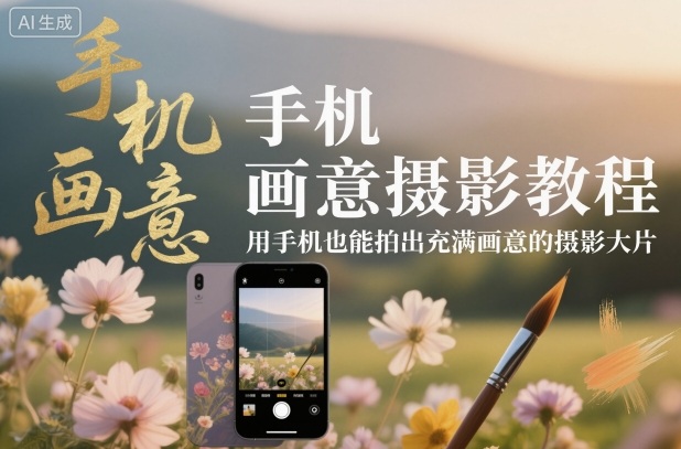 手机画意摄影教程，用手机也能拍出充满画意的摄影大片-大设天下