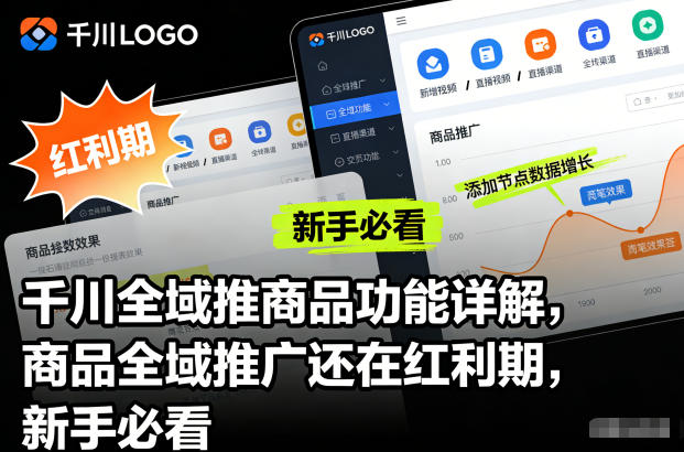 千川全域推商品功能详解,商品全域推广还在红利期,新手必看-大设天下