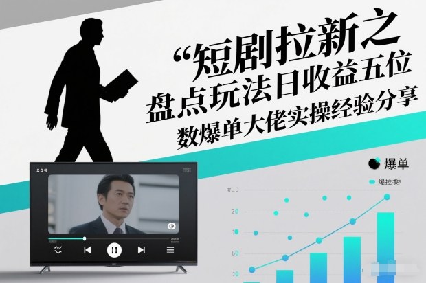 短剧拉新之盘点玩法日收益五位数爆单大佬实操经验分享-大设天下