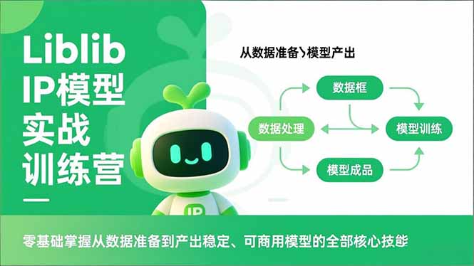 Liblib IP模型实战训练营，零基础掌握从数据准备到产出稳定、可商用模型的全部核心技能-大设天下