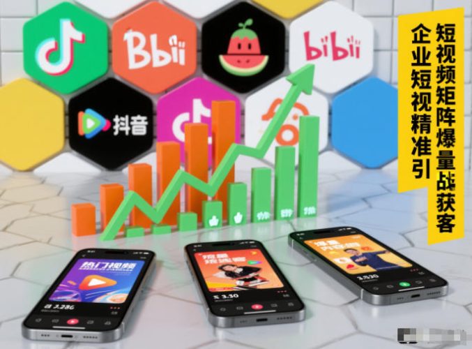 企业短视频精准引流矩阵获客，短视频矩阵爆量战法-大设天下