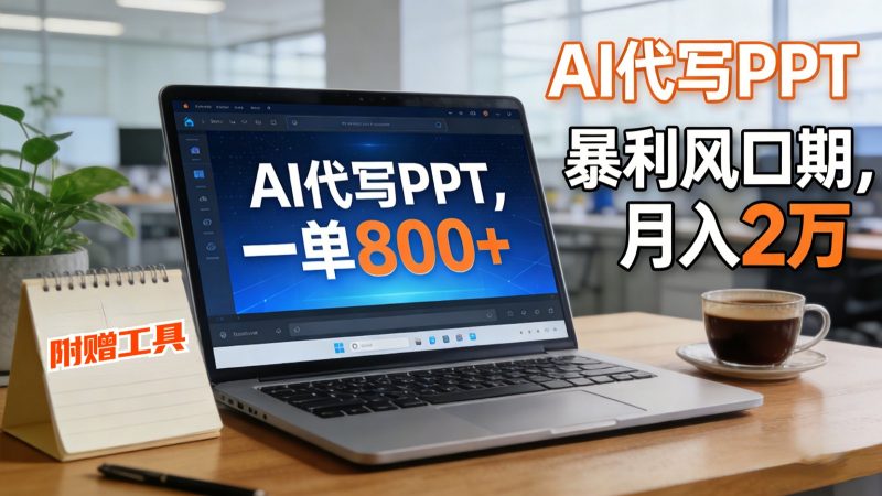 AI 代写做 PPT！一单狂赚 800+，风口期月入 2 万(工具 + 提示词直接送)-大设天下