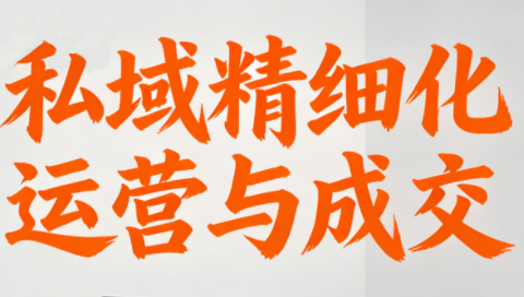 楚老师·私域精细化运营与成交-大设天下