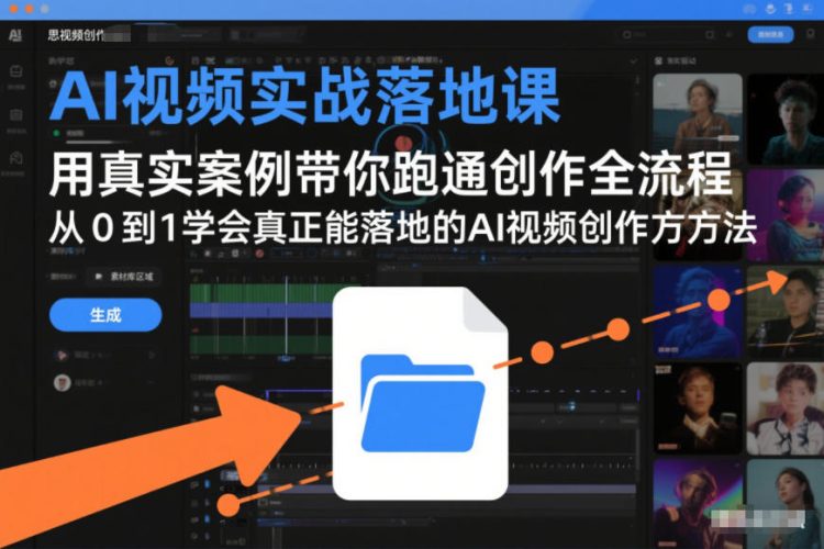 AI视频实战落地课，用真实案例带你跑通创作全流程，从0到1学会真正能落地的AI视频创作方法-大设天下