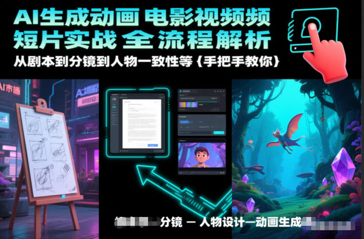 AI生成动画电影视频短片实战全流程解析，从剧本到分镜到人物一致性等手把手教你-大设天下