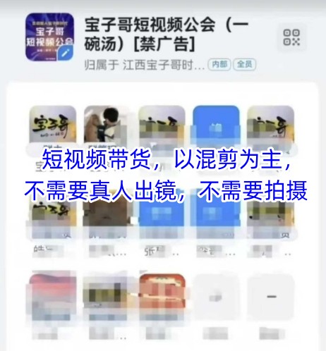 宝子哥头部团队短视频带货，以混剪为主，不需要真人出镜，不需要拍摄【更新12月】-大设天下