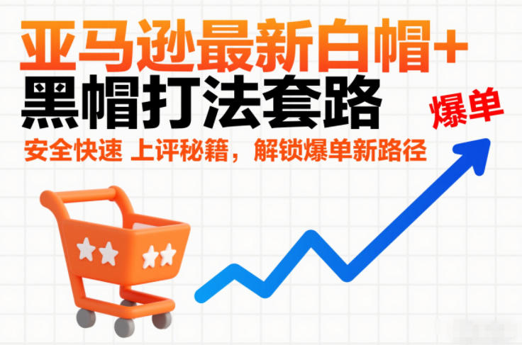 亚马逊最新白帽+黑帽打法套路，安全快速上评秘籍，解锁爆单新路径-大设天下