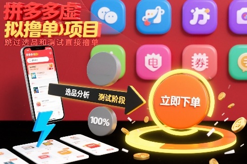 拼多多虚拟撸单项目，跳过选品和测试直接撸单-大设天下