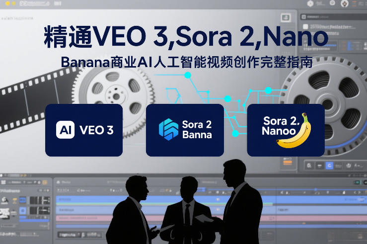 精通VEO 3，Sora 2，Nano Banana商业AI人工智能视频创作完整指南-大设天下