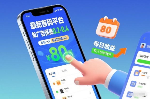 最新首码平台，单广告保底0.2-0.4，单机一天轻松撸80，早入场早賺米【揭秘】-大设天下