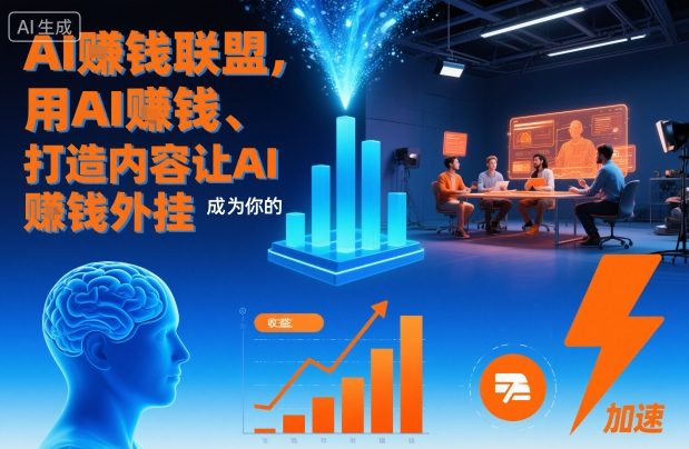 AI賺钱联盟，用AI賺钱、打造内容让AI成为你的賺钱外挂-大设天下