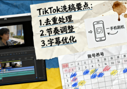 TikTok洗稿剪辑全流程课-大设天下