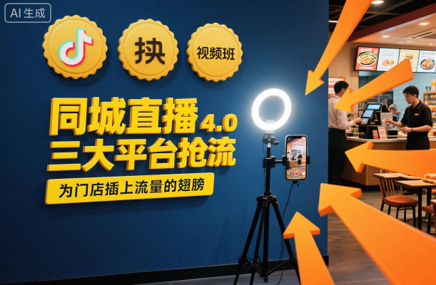 同城直播实操班4.0，三大平台抢流，为门店插上流量的翅膀-大设天下