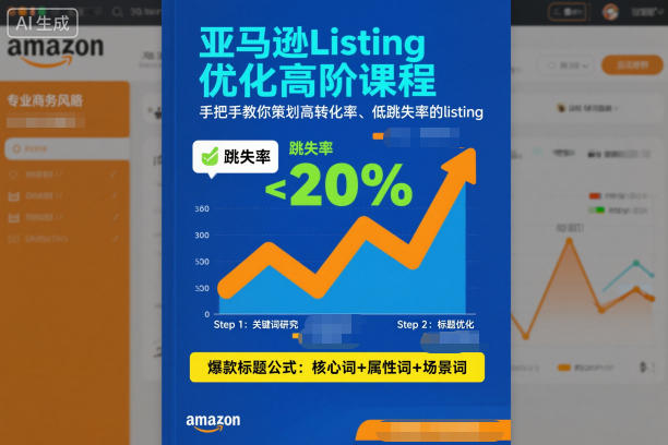 亚马逊Listing优化高阶课程，手把手教你策划高转化率、低跳失率的listing-大设天下