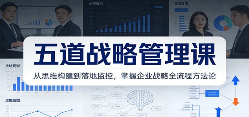 五道战略管理课：从思维构建到落地监控，掌握企业战略全流程方法论-大设天下