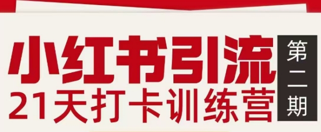 小红书引流21天打卡训练营第二期，助你快速打通小红书私域引流打粉-大设天下