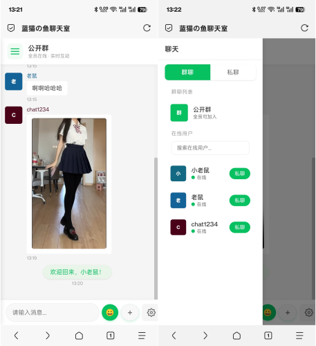 PHP实时消息聊天室源码 PHP+WebSocket-大设天下