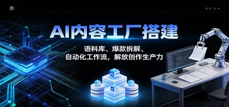 AI内容工厂搭建：语料库、爆款拆解、自动化工作流，解放创作生产力-大设天下