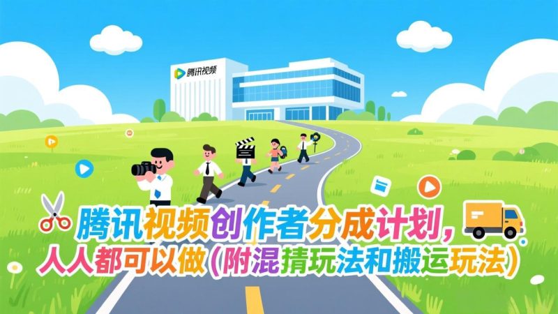 腾讯视频创作者分成计划，人人都可以做(附混剪玩法和搬运玩法-大设天下