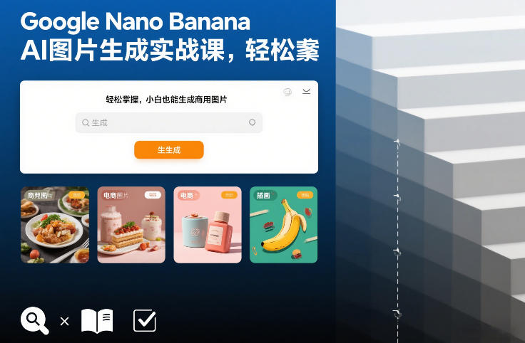 Google Nano Banana AI图片生成实战课，轻松掌握，小白也能生成商用图片-大设天下