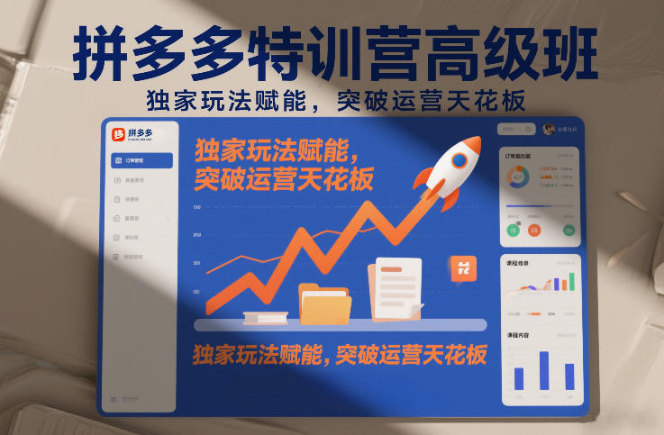 拼多多特训营高阶班，独家玩法赋能，突破运营天花板(更新26年1月)-大设天下