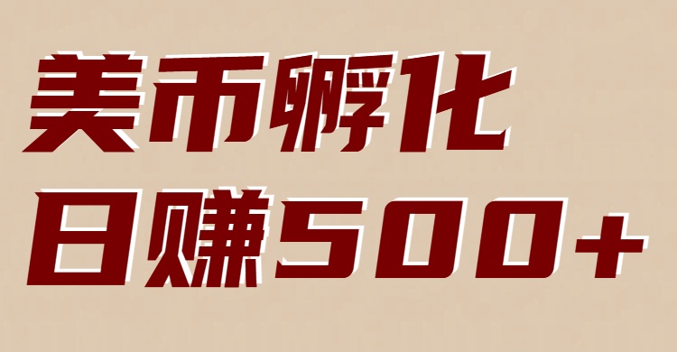 美币孵化项目：电脑全自动挂机赚美金，小白轻松上手-大设天下