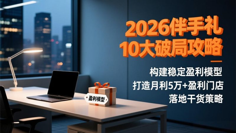 2026伴手礼10大破局攻略：构建稳定盈利模型，打造月利5万+盈利门店，落地干货策略-大设天下