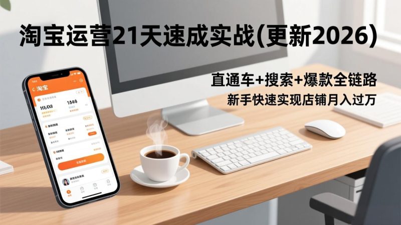 淘宝运营21天速成实战(更新2026-大设天下