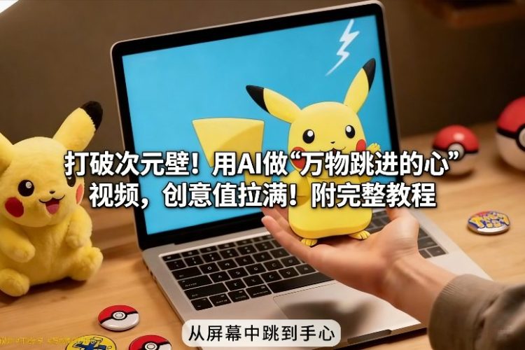 打破次元壁！用AI做【万物跳进手心】视频，创意值拉满！附完整教程-大设天下