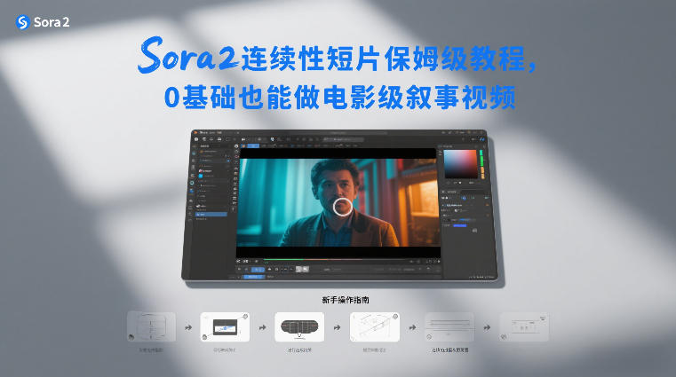 Sora2连续性短片保姆级教程，0基础也能做电影级叙事视频-大设天下