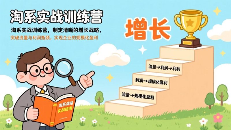 淘系实战训练营，制定清晰的增长战略，突破流量与利润瓶颈，实现企业的规模化盈利-大设天下