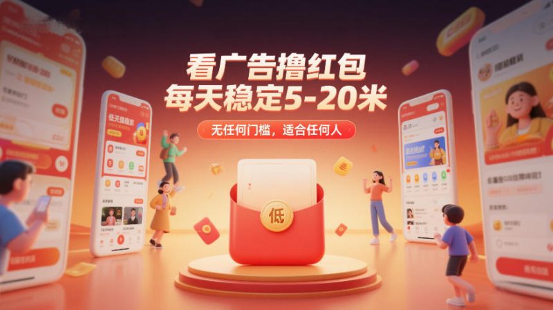 看广告撸红包，每天稳定5-20米，无任何门槛，适合任何人-大设天下