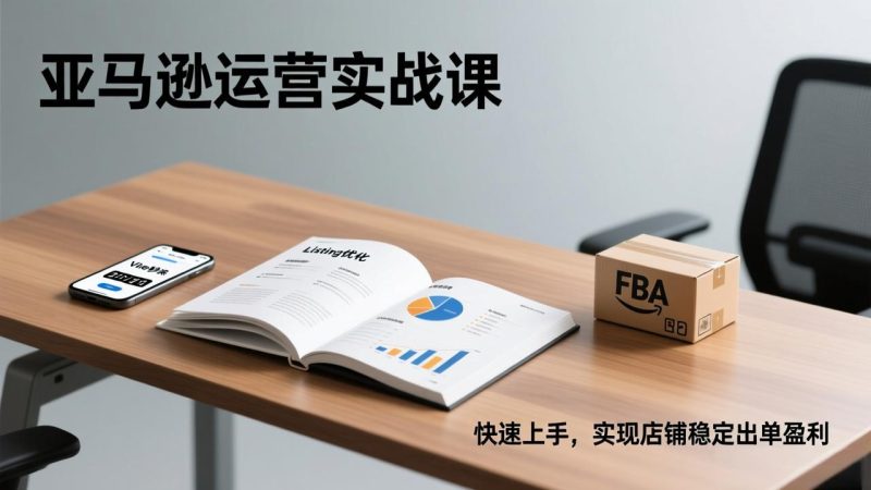 亚马逊运营实战课，Listing优化、Vine秒杀、FBA发货，快速上手，实现店铺稳定出单盈利-大设天下
