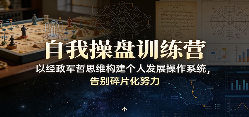 图片[1]-自我操盘训练营：以经政军哲思维构建个人发展操作系统，告别碎片化努力-大设天下