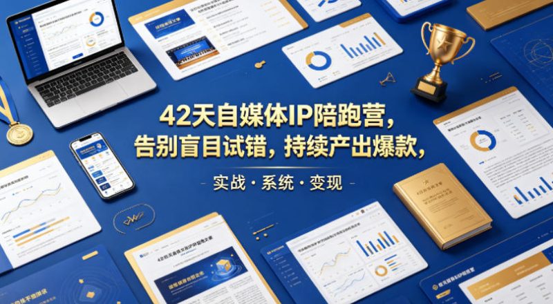 42天自媒体IP陪跑营,告别盲目试错,持续产出爆款,实战·系统·变现(更新2026)-大设天下