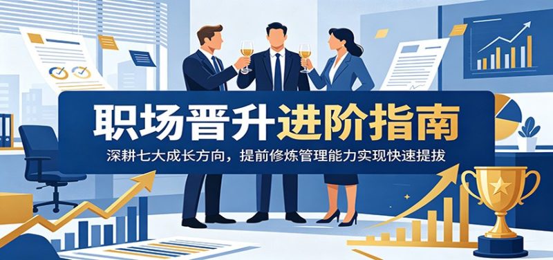 职场晋升进阶指南:深耕七大成长方向,提前修炼管理能力实现快速提拔-大设天下